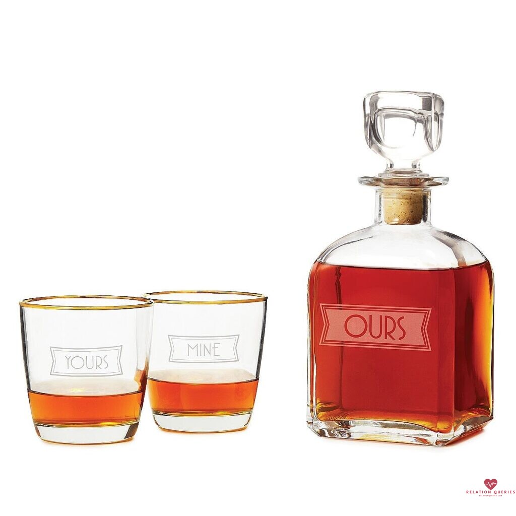 6-Month-Anniversary-Gifts-For-Him-Yours-Mine-and-Ours-Engraved-Decanter-Set